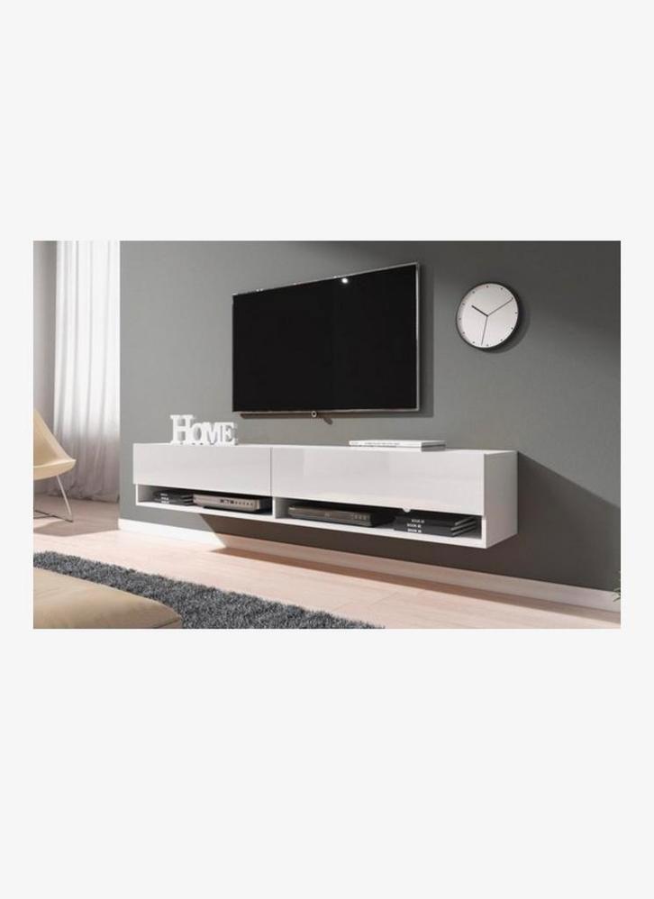 Tv meubel hoogglans wit 180, Huis en Inrichting, Kasten | Televisiemeubels, Nieuw, Minder dan 100 cm, 150 tot 200 cm, 25 tot 50 cm