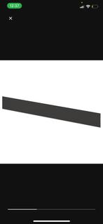 Ikea plint zwart, Doe-het-zelf en Verbouw, Plinten en Afwerking, Ophalen, Zo goed als nieuw, Mdf, Plinten