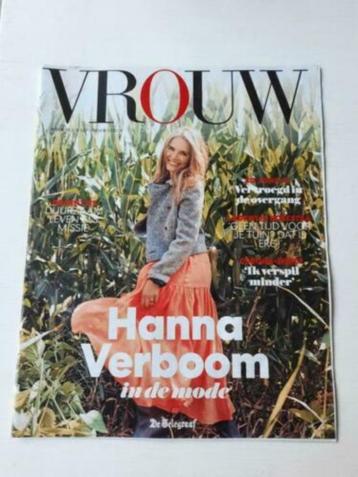 VROUW Tijdschrift Telegraaf Hanna Verboom Cover Interview beschikbaar voor biedingen