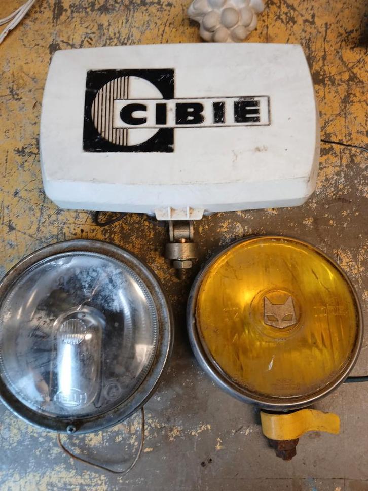 3 x mistlampen verstralers marchal hella cibie, Auto-onderdelen, Verlichting, Oldtimer onderdelen, Gebruikt, Ophalen of Verzenden