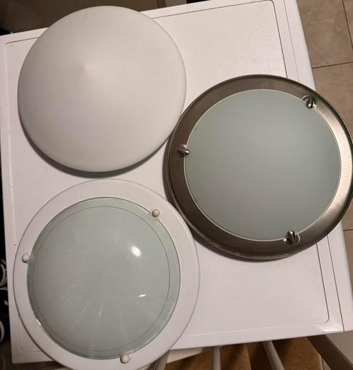 Set van 4 plafondlampen – modern design, Huis en Inrichting, Lampen | Plafondlampen, Zo goed als nieuw, Ophalen