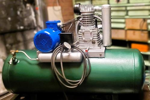 Creemers SE 2/150 –150 liter –10 bar –NIEUWE motor, Doe-het-zelf en Verbouw, Compressors, Gebruikt, 10 bar of meer, 100 liter of meer