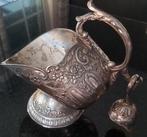 Verzilverde suikerpot helmkit model met schepje, Ophalen of Verzenden