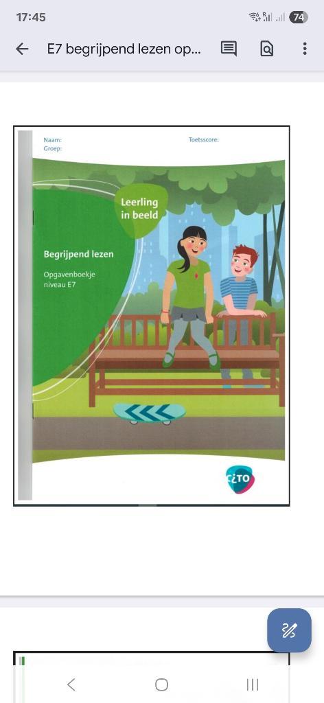 Cito Toets Groep 5M5E, Boeken, Schoolboeken, Zo goed als nieuw, Nederlands, Overige niveaus, Ophalen of Verzenden