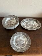 Meerdere borden - Castles,English bruin, Ironstone Tableware, Ophalen of Verzenden