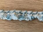 Lichtblauw met wit sierband, Ophalen of Verzenden, Nieuw, Lint, Band of Elastiek