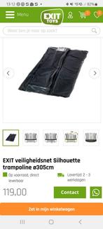 Net NIEUW - exit black edition trampoline 305cm, Ophalen of Verzenden, Nieuw