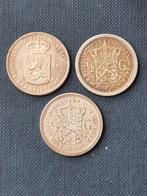 3 halve guldens Wilhelmina, Ophalen of Verzenden, Koningin Wilhelmina, ½ gulden, Zilver