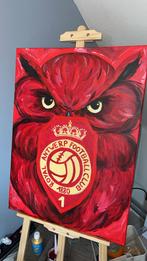 FC Antwerp Schilderij - Handgemaakt Canvas 60x80, Ophalen of Verzenden