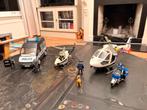 Playmobil Politie Set: 2 Helikopters, Bus & Motor, Kinderen en Baby's, Speelgoed | Playmobil, Ophalen, Zo goed als nieuw, Complete set