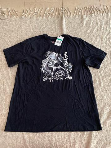Nike Air Jordan Black and White Print T-Shirt, XL, Nieuw New beschikbaar voor biedingen