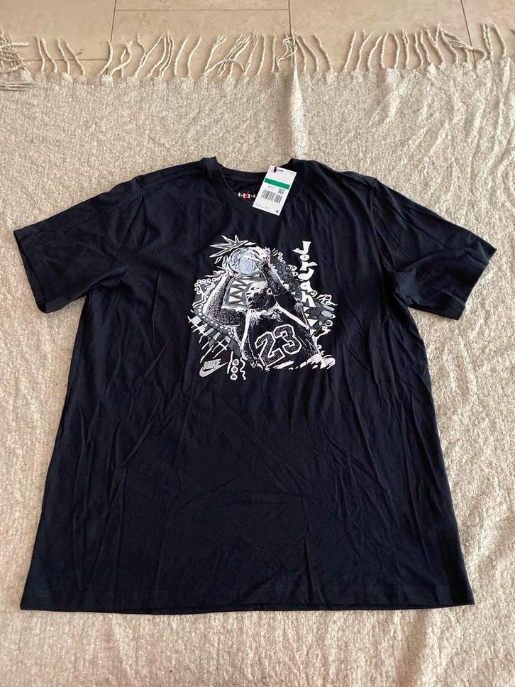 Nike Air Jordan Black and White Print T-Shirt, XL, Nieuw New, Kleding | Heren, Sportkleding, Nieuw, Algemeen, Maat 56/58 (XL)