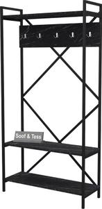 NAVIS Industriële kapstok met schoenenrek, Zo goed als nieuw, Metaal, 150 tot 200 cm, Ophalen