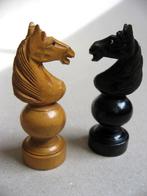 Antiek Regency schaakspel compleet met bord en damstenen, Een of twee spelers, Ophalen of Verzenden, Gebruikt