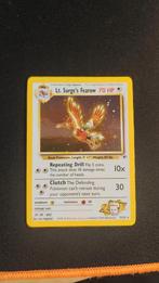 Lt. Surge's Fearow Pokémon Gym Heroes holo vintage wotc, Ophalen of Verzenden, Zo goed als nieuw, Losse kaart
