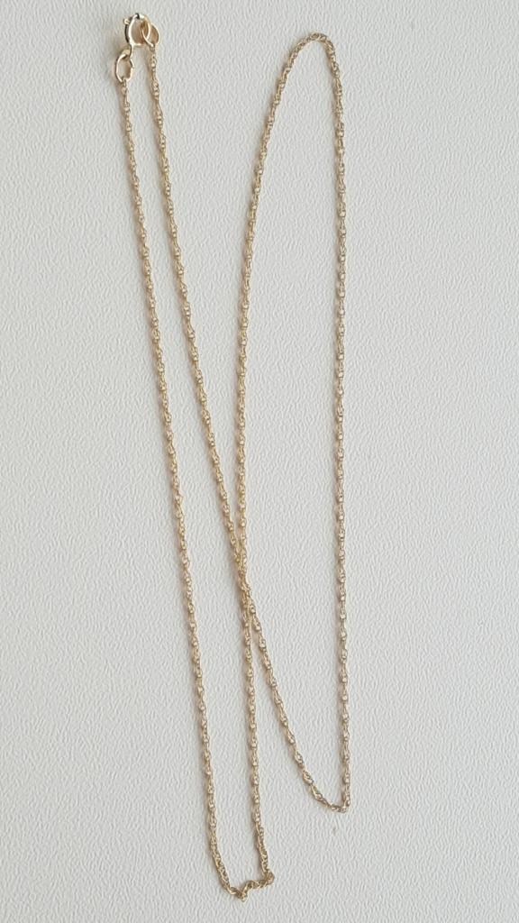 Mooie verfijnde gouden ketting 14 karaats, Sieraden, Tassen en Uiterlijk, Kettingen, Nieuw, Goud, Goud, Verzenden