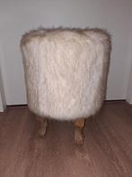 Poef met bont, Ophalen, Minder dan 50 cm, Gebruikt, Rond