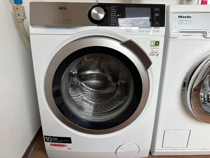 In Nette staat Luxe AEG 9000 Series 9Kg 1600 Toeren, Witgoed en Apparatuur, Wasmachines, Zo goed als nieuw, Voorlader, 8 tot 10 kg