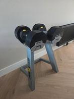 Verstelbare Dumbells gewichten mx 55 als nieuw met standaard, Sport en Fitness, Fitnessmaterialen, Ophalen, Zo goed als nieuw