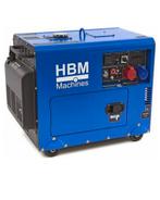 HBM 7900 WATT Standby silent generator diesel 400V/230V/12, Nieuw, Ophalen of Verzenden, Dieselolie, 5 tot 10 kVA