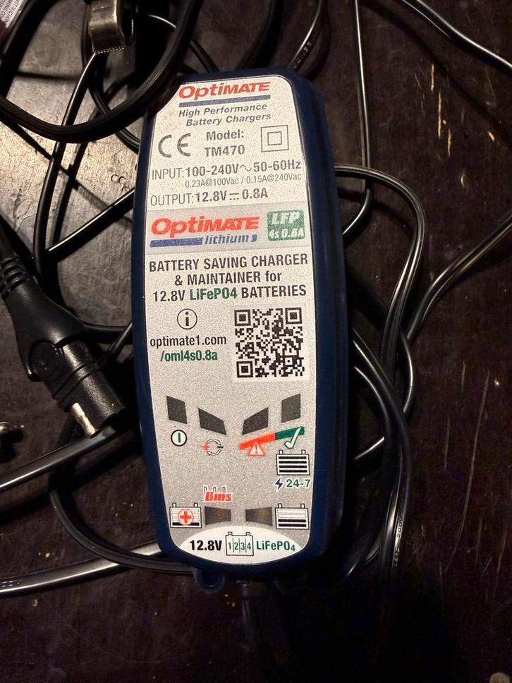 Optimate 12V Lithium TM470 Druppellader Motor, Auto-onderdelen, Accu's en Toebehoren, Universele onderdelen, Gebruikt, Ophalen