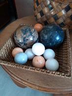 Marmer ballen in mand Birma riet., Ophalen of Verzenden