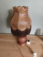 vintage lamp 70er jaren van lederhuid, Antiek en Kunst, Antiek | Lampen, Ophalen