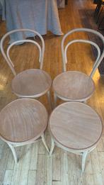 Thonet set 4 stuks, Huis en Inrichting, Stoelen, Ophalen of Verzenden, Zo goed als nieuw, Bruin, Twee