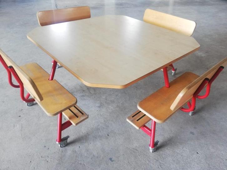 ROLF groepstafel voor kinderen inclusief bankje, kindertafel, Kinderen en Baby's, Kinderkamer | Tafels en Stoelen, Tafel(s) en Stoel(en)