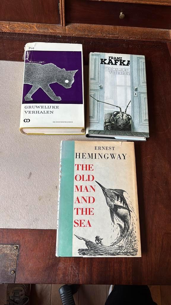 E. Hemingway - Franz Kafka - E.A. Poe, Boeken, Literatuur, Gelezen, Ophalen of Verzenden