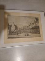 De WAAG te Sneek   1791+ boek De Waag  staat in brand., Antiek en Kunst, Kunst | Etsen en Gravures, Ophalen
