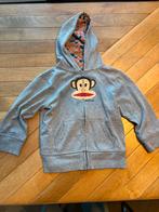 Lichtgrijze vest met hoodie van Paul Frank,maat 4T (104-110), Jongen of Meisje, Trui of Vest, Ophalen of Verzenden, Zo goed als nieuw