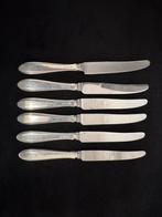 Zeven Gero 90 puntfilet fruitmesjes verzilverd, Antiek en Kunst, Ophalen of Verzenden