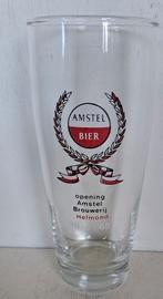 Amstel Bier Glas staand met knik Opening Brouwerij Helmond, Ophalen of Verzenden, Gebruikt, Glas of Glazen, Amstel