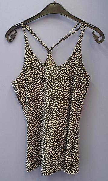 Studio Anneloes top zwart creme printje travelstof M 49396 beschikbaar voor biedingen