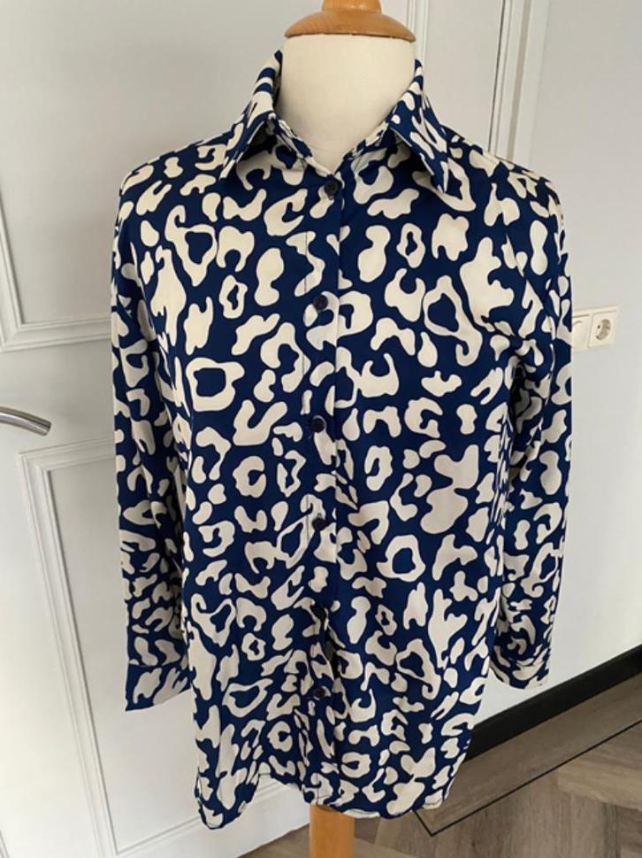 Perla Nera blouse mt. S, Kleding | Dames, Blouses en Tunieken, Zo goed als nieuw, Maat 36 (S), Blauw, Ophalen of Verzenden