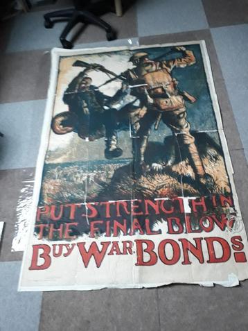 WW1 AFFICHE 150X100 beschikbaar voor biedingen