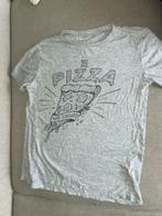 Shirt tshirt 14 164 grijs grijze pizza, Jongen, Gebruikt, Shirt of Longsleeve, Verzenden