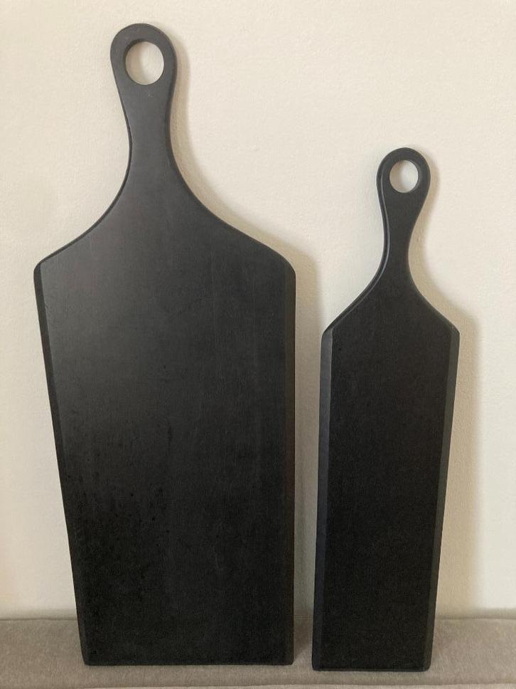 Bloomingville design serveerplanken / borrelplanken zwart, Huis en Inrichting, Keuken | Keukenbenodigdheden, Zo goed als nieuw