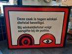 Waarschuwings bak met licht in oog, Verzamelen, Ophalen of Verzenden, Zo goed als nieuw, Reclamebord