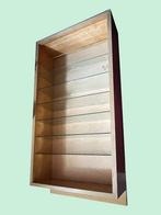 Handgemaakte boekenkast hout en glas, Huis en Inrichting, Ophalen, 50 tot 100 cm, 150 tot 200 cm, 25 tot 50 cm