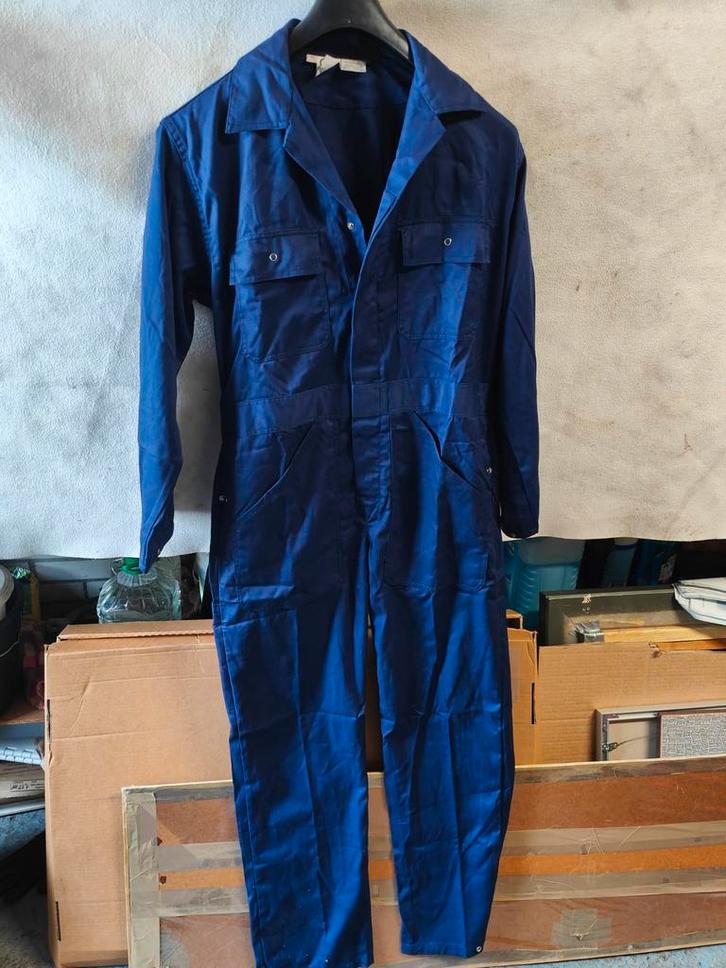 Nieuwe blauwe overall in maat MT 48., Tuin en Terras, Werkkleding, Nieuw, Dames, Heren, Overall, Ophalen of Verzenden