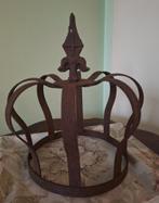 IJzeren Kroon met Franse Lelie - Decoratief, Gebruikt, Ophalen of Verzenden, Metaal, Kandelaar