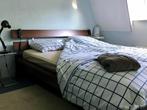 Compleet IKEA bedframe HOPEN SULTAN elektrische lattenbodems, Ophalen, Bruin, Tweepersoons, 180 cm