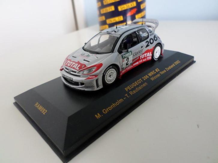 PEUGEOT 206  WRC #2 Winner New Zealand Rally 2002, Hobby en Vrije tijd, Modelauto's | 1:43, Nieuw, Auto, Overige merken, Ophalen of Verzenden