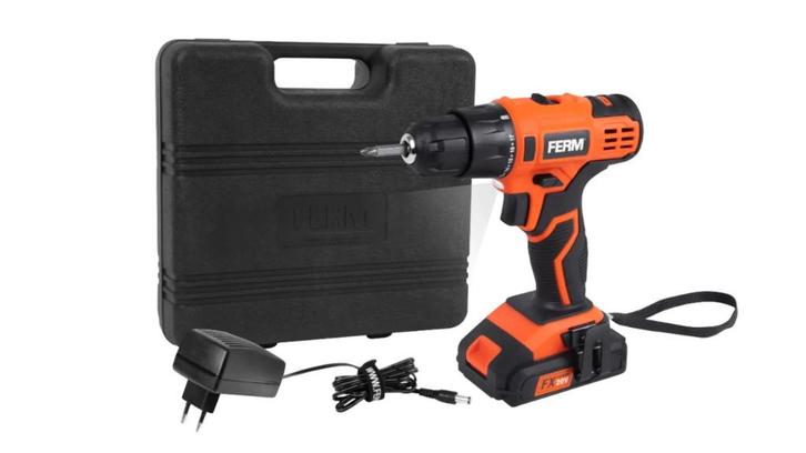 Ferm - Ax-power - Accuboormachine - 20v - Incl. Accu & Lader, Doe-het-zelf en Verbouw, Gereedschap | Boormachines, Nieuw, Boor- en Schroefmachine