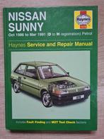Nissan Sunny Haynes Service Repair Manual 1986 tot 1991, Ophalen of Verzenden