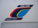 sticker oud Peugeot talbot sport auto cross race rally car, Verzenden, Zo goed als nieuw, Bedrijf of Vereniging