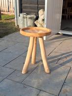 Leen Bakker Bijzettafeltje Damos - Hout, Huis en Inrichting, Tafels | Bijzettafels, Minder dan 55 cm, Rond, Zo goed als nieuw