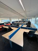 Steelcase hoekbureau / werkplek / kantoortuin, In hoogte verstelbaar, Ophalen of Verzenden, Zo goed als nieuw, Bureau